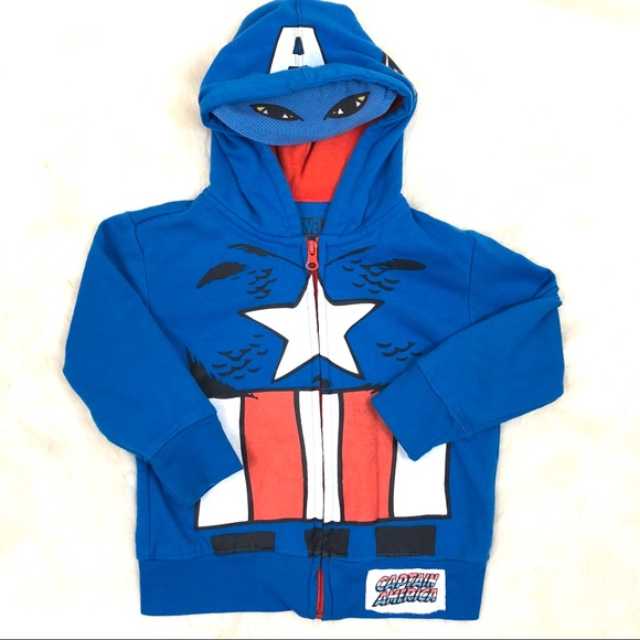 captain america hoodie toddler